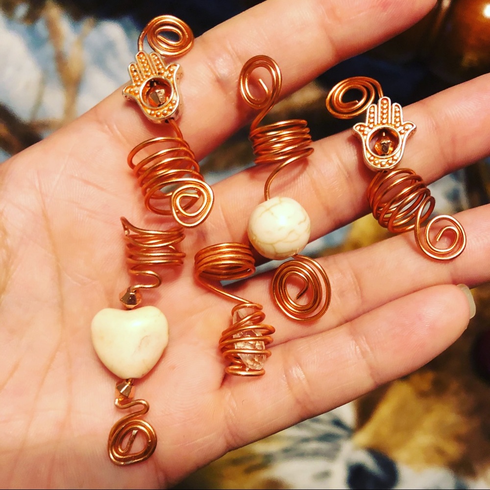 10 pc Hair jewelry custom styles and colors locs